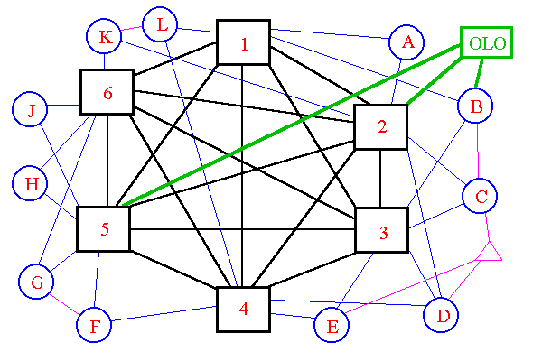 Diagram showing OLO interconnections